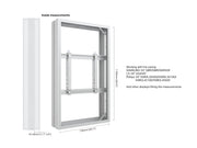 Multibrackets M Pro Series Enclosure 55" Medium B2B White Signage Display Enclosures Multibrackets