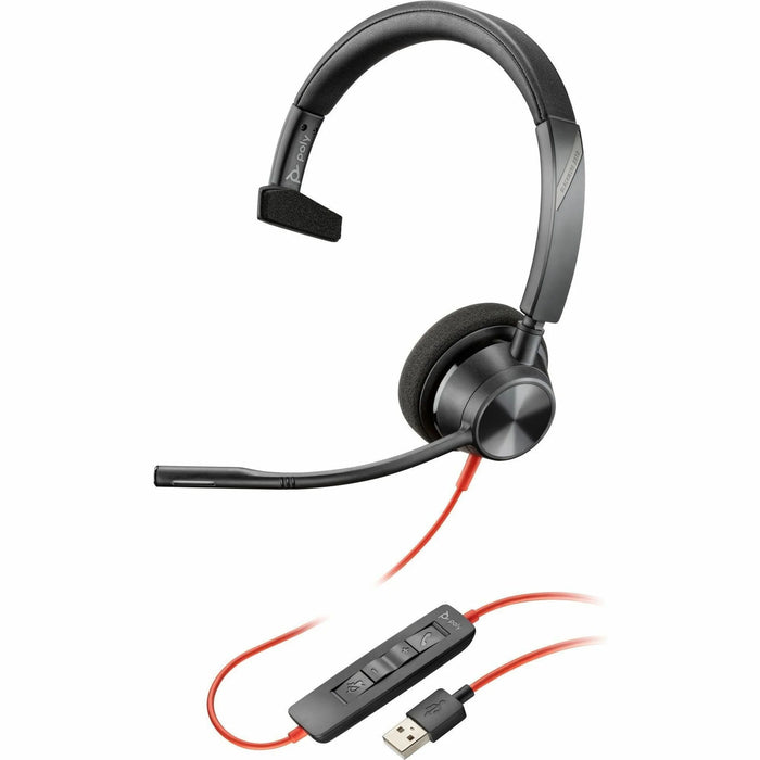 Poly Blackwire 3315 Microsoft Teams Certified USB-A Headset | 76J13AA