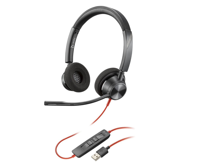 HP Poly Blackwire 3320 USB-A Stereo Headset | 76J16AA