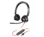 HP Poly Blackwire 3320 USB-A Stereo Headset | 76J16AA