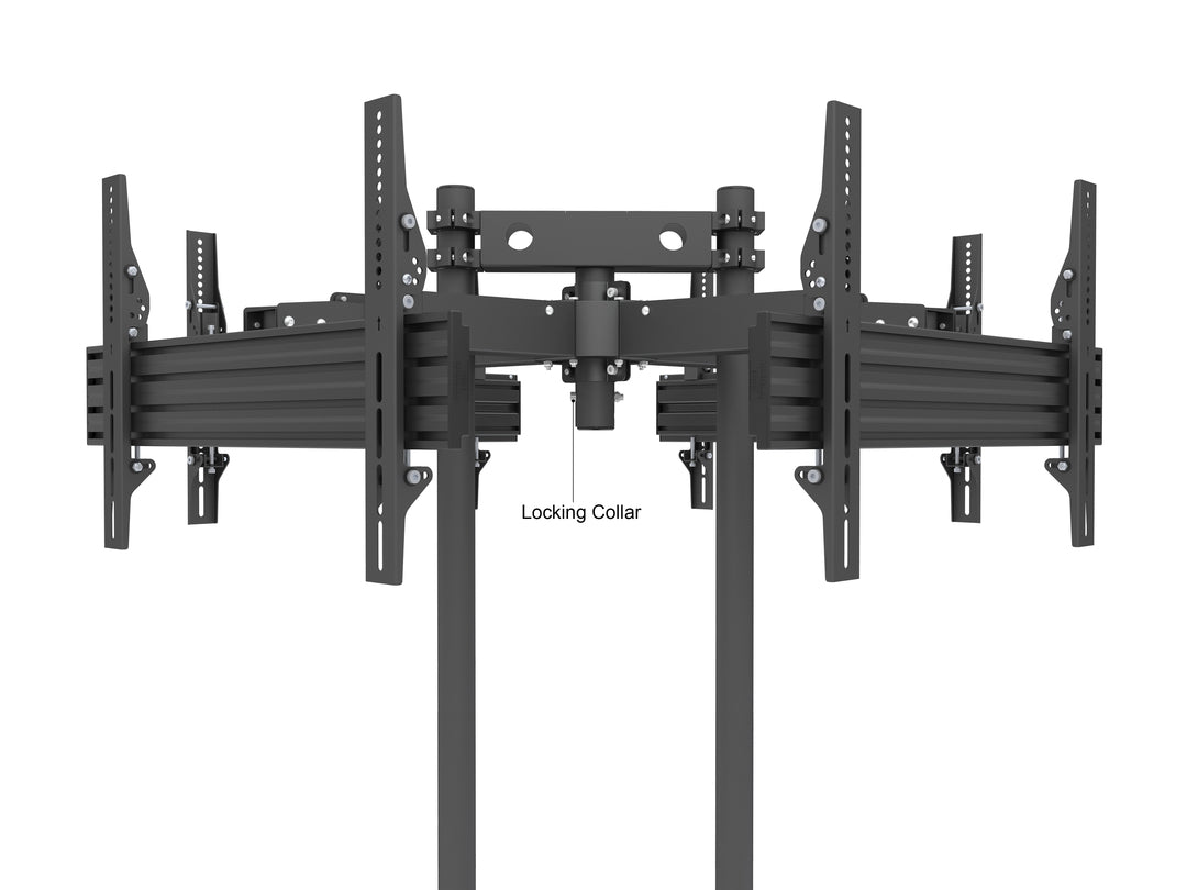 Multibrackets MBF4U M Floorstand Quad Pro - (32"-65") Floor Stand Multibrackets