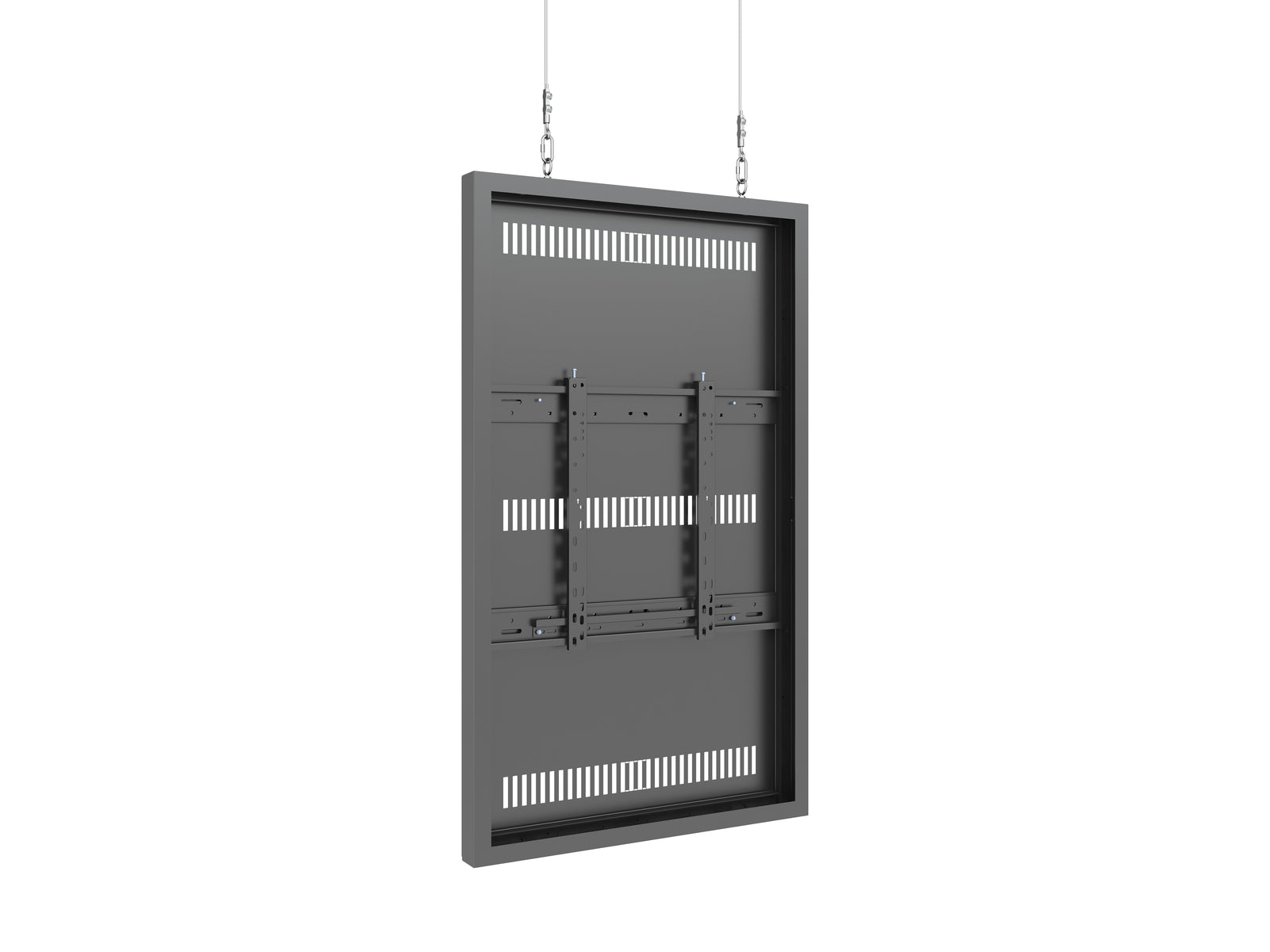 Multibrackets M Pro Series Enclosure 55" Wire Slim Medium Black Signage Display Enclosures Multibrackets