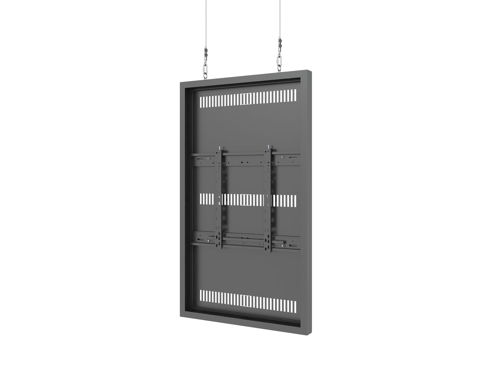Multibrackets M Pro Series Enclosure 55" Wire Slim Medium Black Signage Display Enclosures Multibrackets