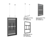 Multibrackets M Pro Series Enclosure 55" Wire Slim Medium Black Signage Display Enclosures Multibrackets