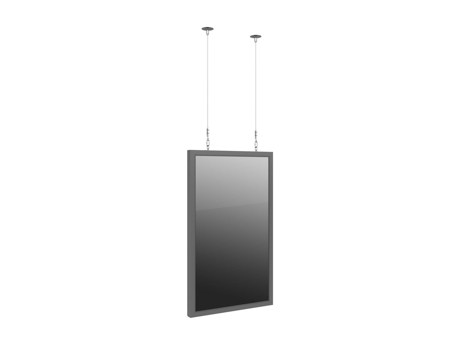 Multibrackets M Pro Series Enclosure 55" Wire Slim Medium Black Signage Display Enclosures Multibrackets