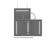 Multibrackets M Pro Series Enclosure 55" Wire Slim Medium Black Signage Display Enclosures Multibrackets