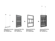Multibrackets M Pro Series Enclosure 55" Wire Slim Medium Black Signage Display Enclosures Multibrackets