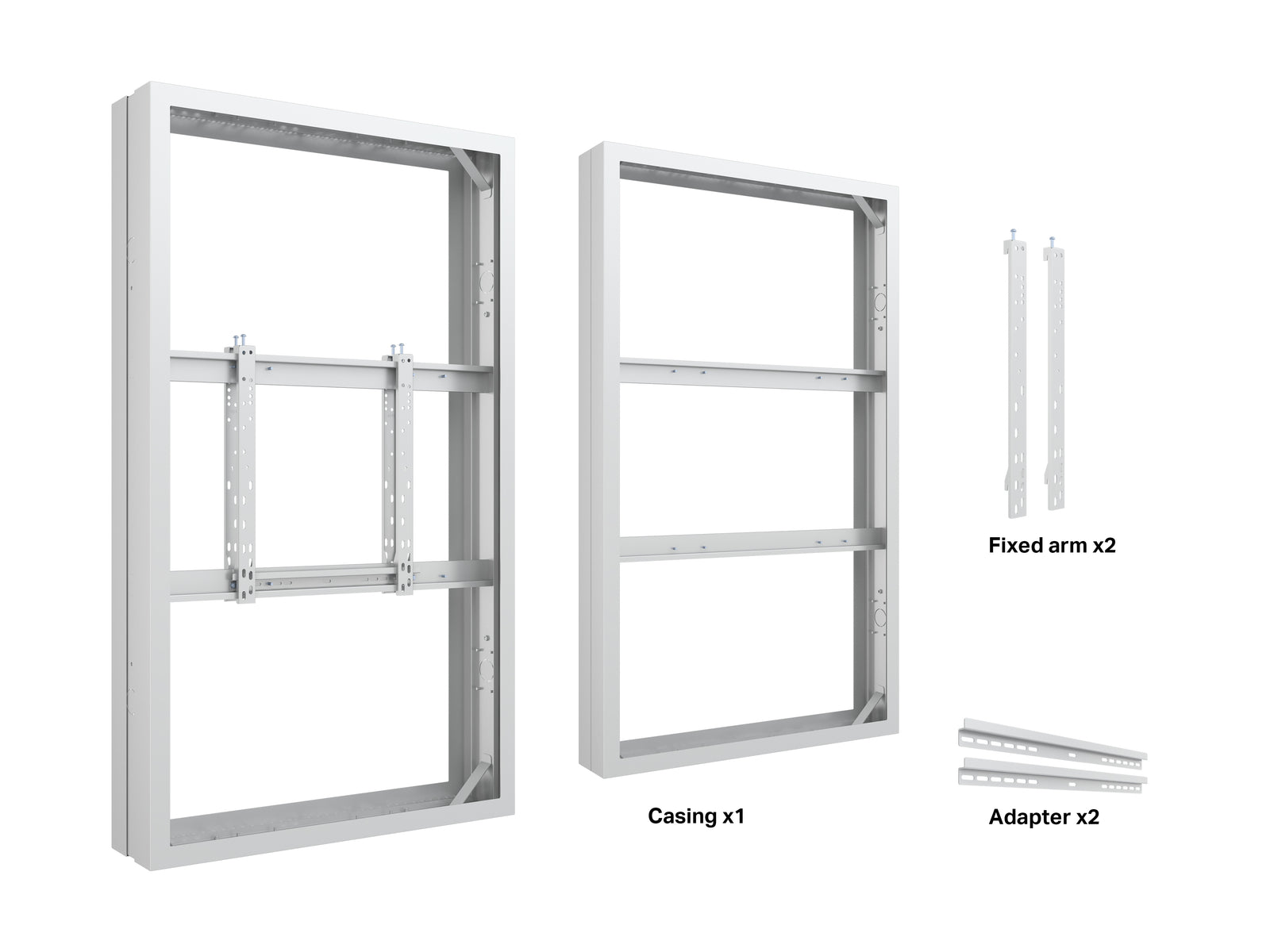Multibrackets M Pro Series Enclosure 65" Medium B2B White Signage Display Enclosures Multibrackets