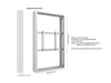 Multibrackets M Pro Series Enclosure 65" Medium B2B White Signage Display Enclosures Multibrackets