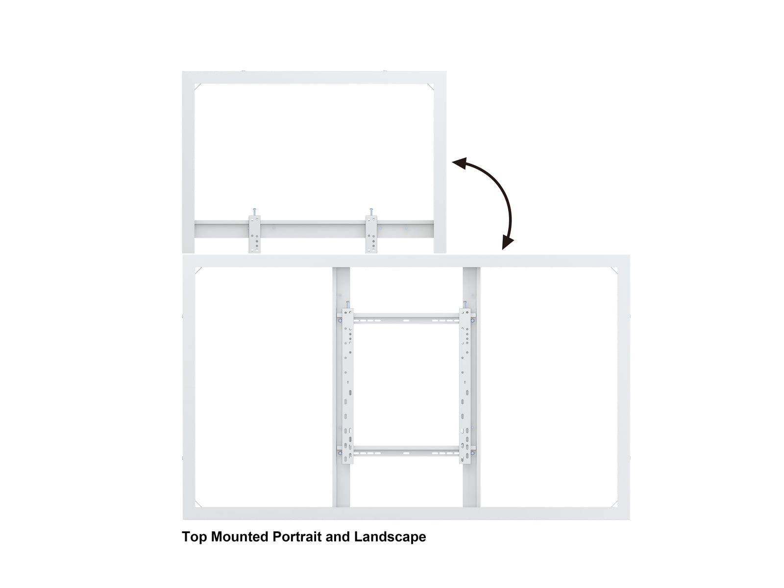 Multibrackets M Pro Series Enclosure 65" Medium B2B White Signage Display Enclosures Multibrackets