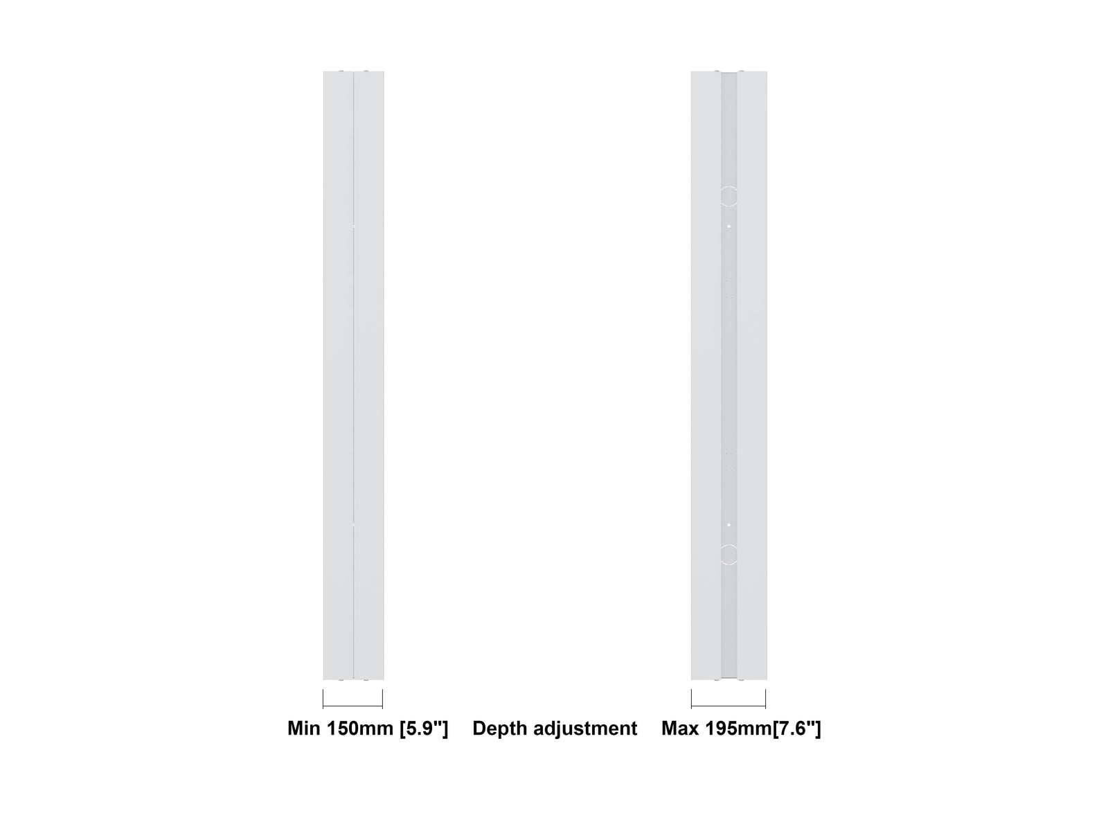 Multibrackets M Pro Series Enclosure 65" Medium B2B White Signage Display Enclosures Multibrackets