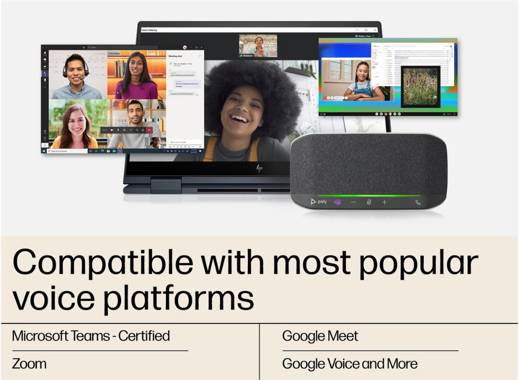 POLY Sync 10 Microsoft Teams Certified Speakerphone | 77P34AA Audio Conferencing System Poly