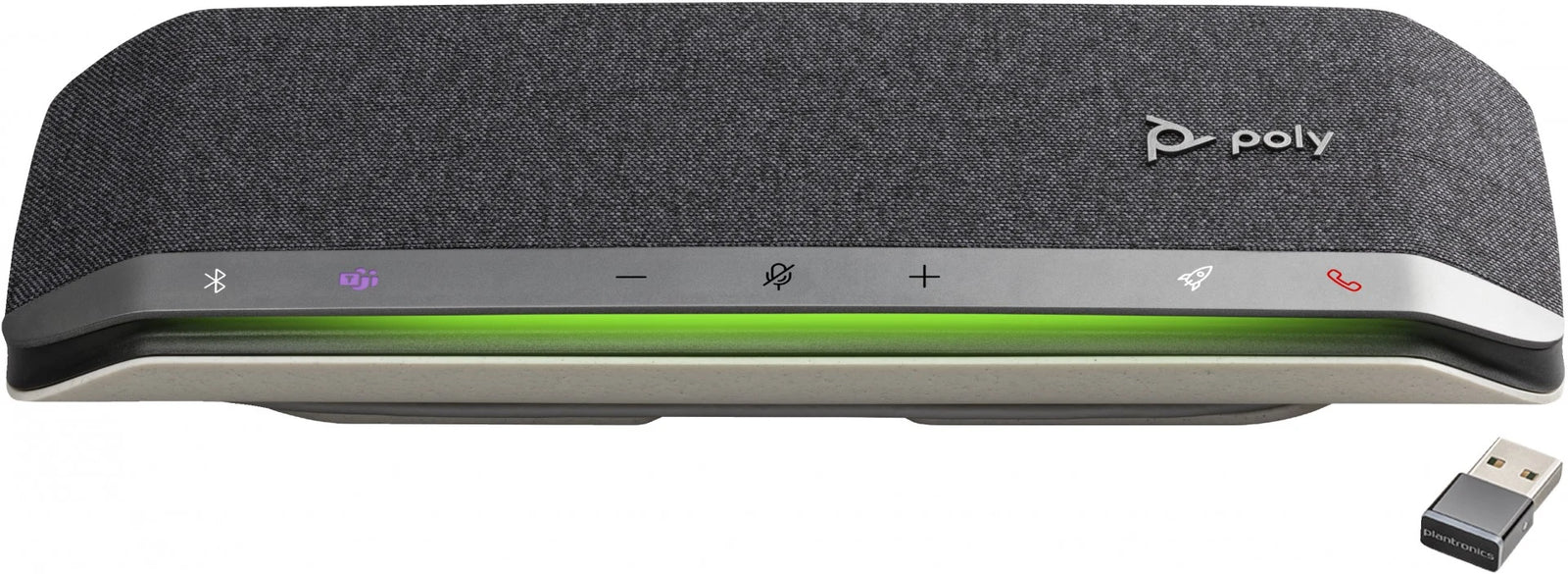 POLY Sync 40+ Microsoft Teams Certified USB-A USB-C Speakerphone +BT700 USB-A Adapter | 77P36AA Audio Conferencing System Poly