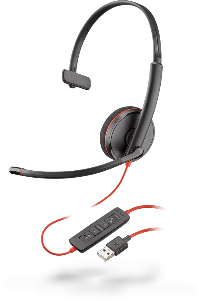 Poly Blackwire C3210 Wired Black Headset Headset Poly