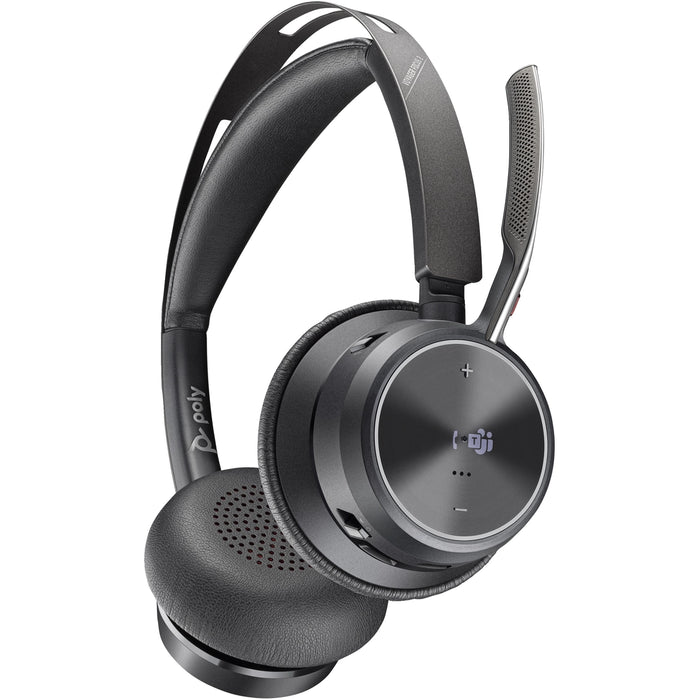 Pol Voyager Focus 2 Microsoft Teams Certified USB-A Headset | 77Y85AA Headset Poly
