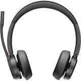 Poly Voyager 4300 UC 4320-M Wired/Wireless On-ear Stereo Black Headset | 77Z00AA