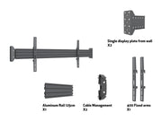 Multibrackets MBWW1U Fixed 32"-75" Pro Series Wall-to-Wall Display Mount For 1 Screen Wall Mount Bracket Multibrackets