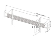 Multibrackets MBWW1U Fixed 32"-75" Pro Series Wall-to-Wall Display Mount For 1 Screen Wall Mount Bracket Multibrackets