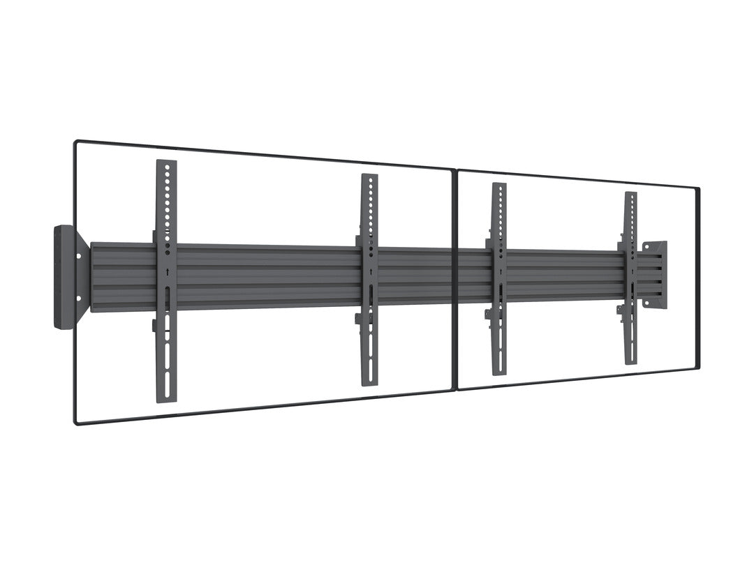 Multibrackets Fixed 32"-75" Pro Series Wall-to-Wall Display Mount For 2 Screens Wall Mount Bracket Multibrackets