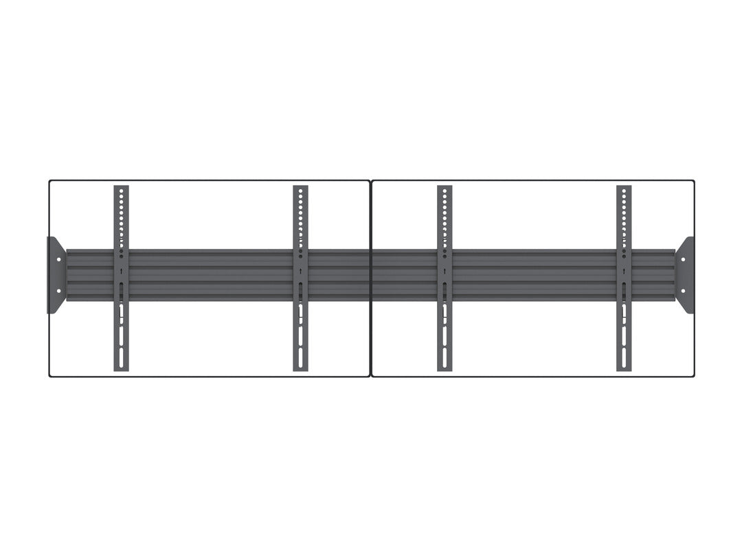 Multibrackets Fixed 32"-75" Pro Series Wall-to-Wall Display Mount For 2 Screens Wall Mount Bracket Multibrackets