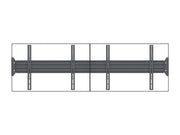 Multibrackets Fixed 32"-75" Pro Series Wall-to-Wall Display Mount For 2 Screens Wall Mount Bracket Multibrackets