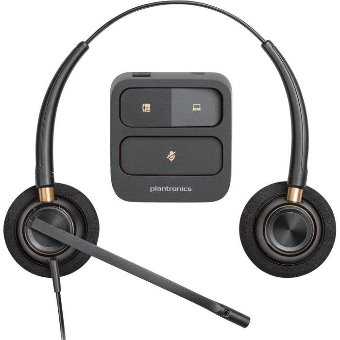 Poly EncorePro 520 Wired Over-the-head Stereo Headset Black | 783P7AA#ABB Headset Poly