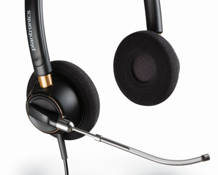 Poly EncorePro HW520V Wired Over-the-ear Stereo Headset | 783P9AA#ABB Headset Poly