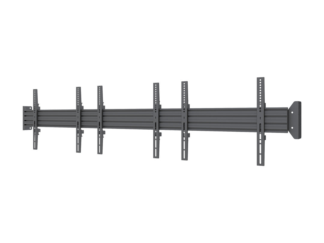Multibrackets Fixed 32"-75" Pro Series Wall-to-Wall Display Mount For 3 Screen Wall Mount Bracket Multibrackets