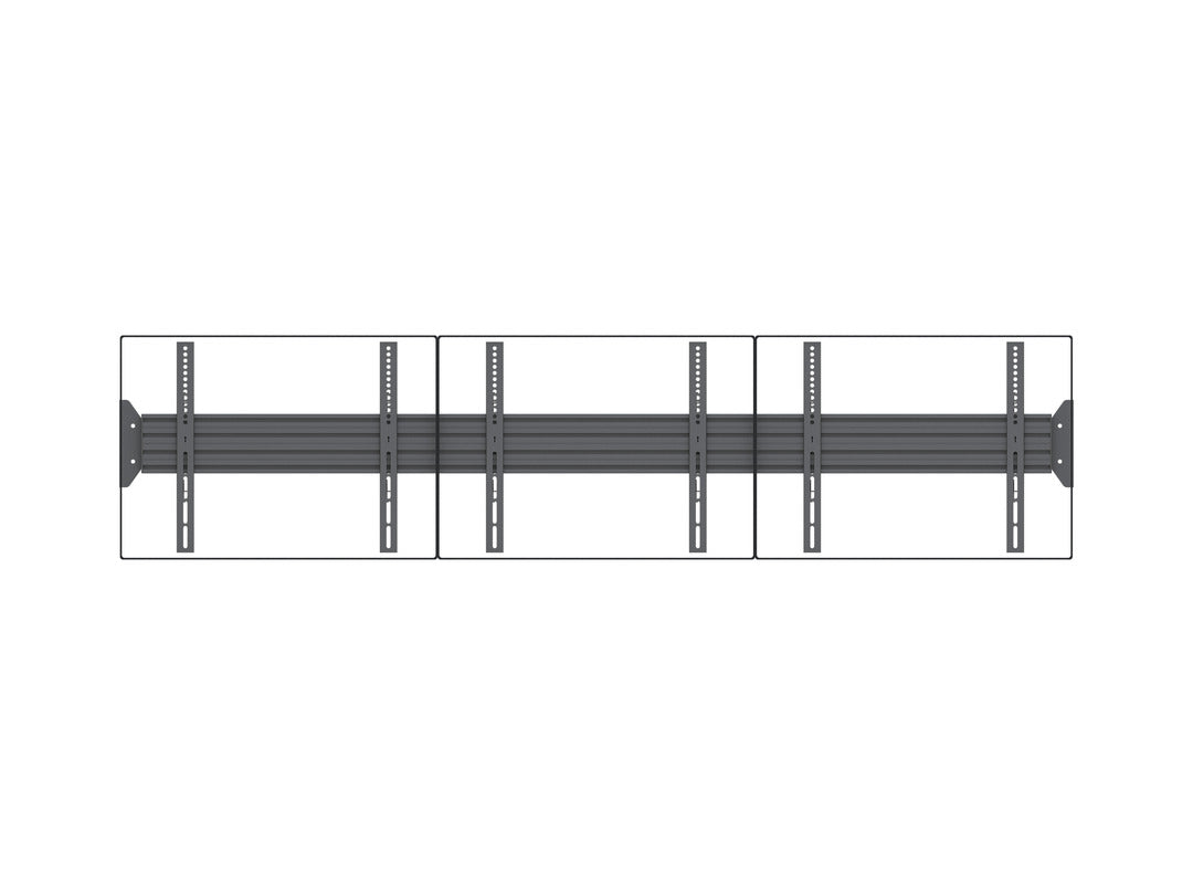 Multibrackets Fixed 32"-75" Pro Series Wall-to-Wall Display Mount For 3 Screen Wall Mount Bracket Multibrackets