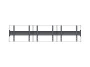 Multibrackets Fixed 32"-75" Pro Series Wall-to-Wall Display Mount For 3 Screen Wall Mount Bracket Multibrackets
