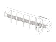 Multibrackets Fixed 32"-75" Pro Series Wall-to-Wall Display Mount For 3 Screen Wall Mount Bracket Multibrackets