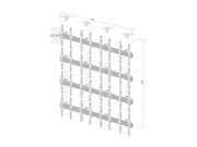 Multibrackets MBC4X4U Adjustable Display Ceiling Mount Pro Ceiling Mount Bracket Multibrackets