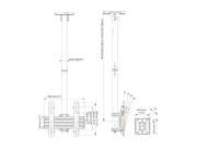 Multibrackets MBC1U Display Ceiling Mount Pro Ceiling Mount Bracket Multibrackets