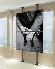 Multibrackets MBFC2P2UHD M Floor to Ceiling Mount Pro - Up to 65"-100" Screen Floor to Ceiling Display Mount Multibrackets