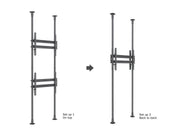 Multibrackets MBFC2P2UHD M Floor to Ceiling Mount Pro - Up to 65"-100" Screen Floor to Ceiling Display Mount Multibrackets