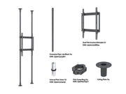 Multibrackets MBFC2P1UPHD M Floor to Ceiling Mount Pro - Up to 65"-100" Screen Floor to Ceiling Display Mount Multibrackets