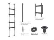 Multibrackets MBFC2P2UPHD M Floor to Ceiling Mount Pro - Up to 55"-75" Screen Floor to Ceiling Display Mount Multibrackets