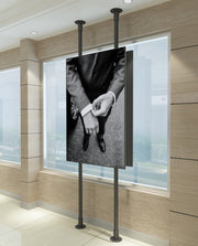 Multibrackets MBFC2P2UPHD M Floor to Ceiling Mount Pro - Up to 55"-75" Screen Floor to Ceiling Display Mount Multibrackets