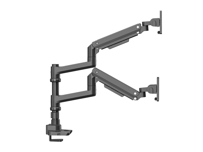Multibrackets M Deskmount Dual Stacked Pole Monitor Mount for 15"–30" Monitors | 7350022737976 Monitor Arm Desk Mount Multibrackets