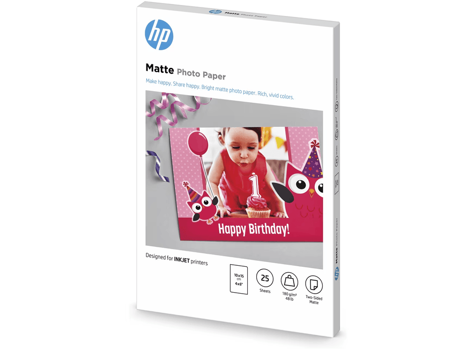 HP Matte Photo Paper-25 Sheet 10 x 15 cm