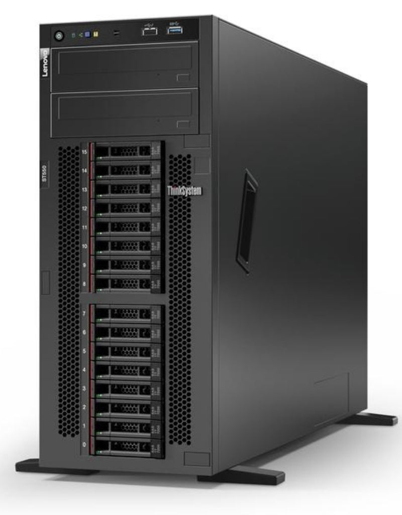 Lenovo ThinkSystem ST550 Tower (4U) Intel Xeon Silver 4208 2.1 GHz 32 GB DDR4-SDRAM 750 W Server | 7X10A0F4EA Server Lenovo