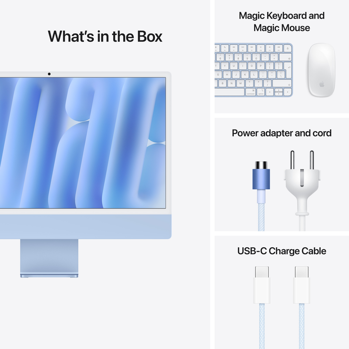 Apple iMac with Retina 4.5K Display 24" M4 Chip 16 GB Ram 256 GB SSD All-in-One PC All-in-One PC Apple