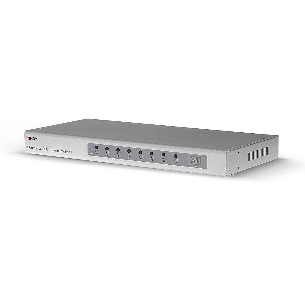 Lindy 8 Port VGA & USB Combo KVM Switch - 39526 Switches Lindy
