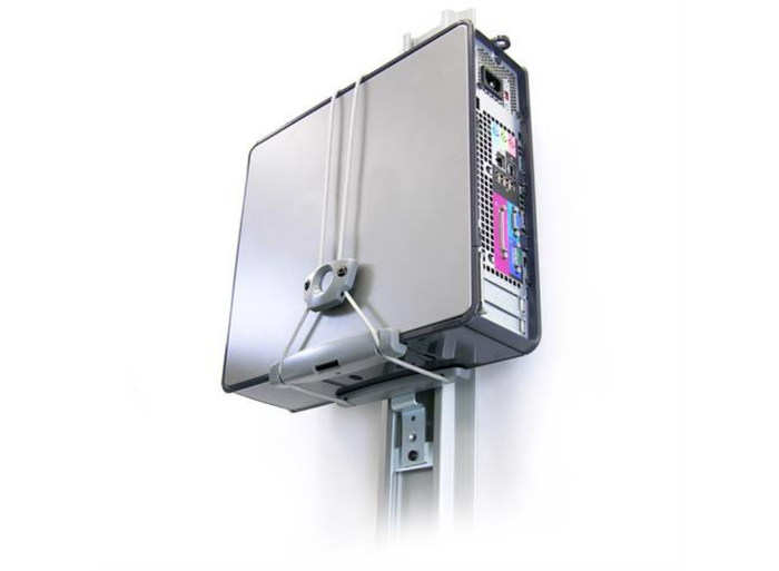 Ergotron Universal CPU Holder (Grey) | 80-105-064 Mounting Accessory Ergotron