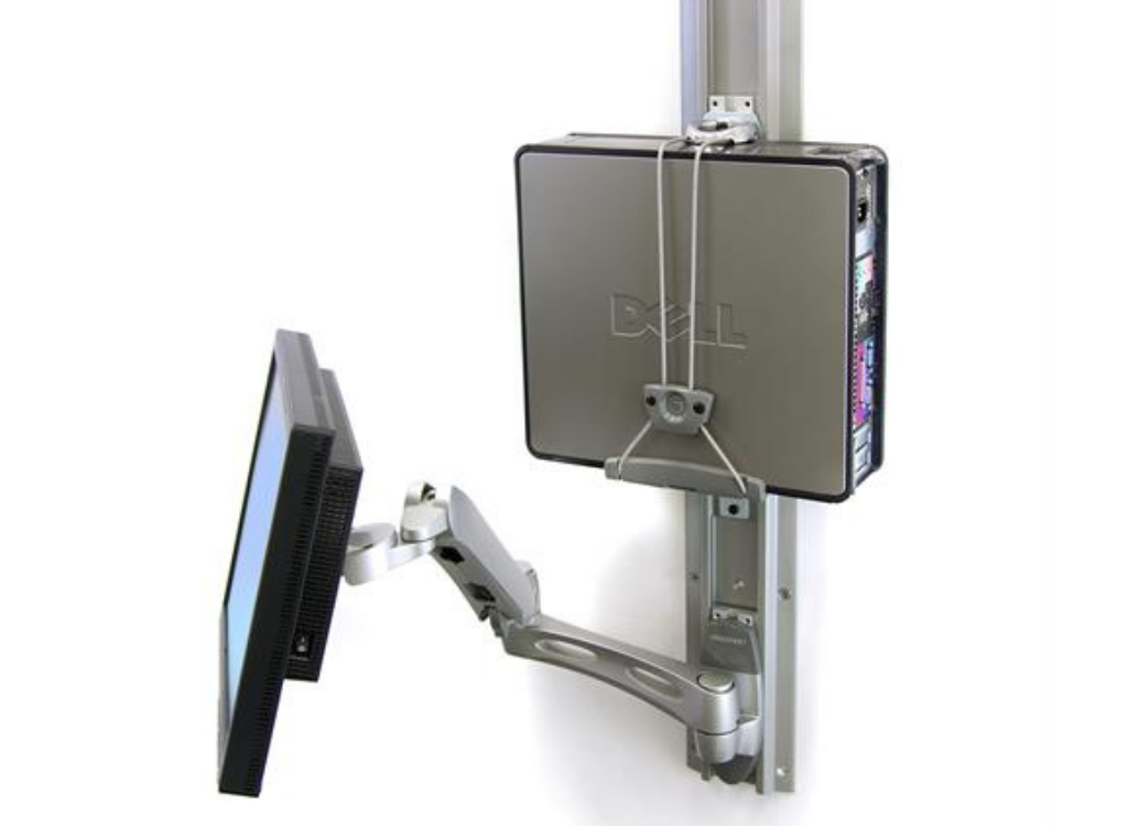 Ergotron Universal CPU Holder (Grey) | 80-105-064 Mounting Accessory Ergotron