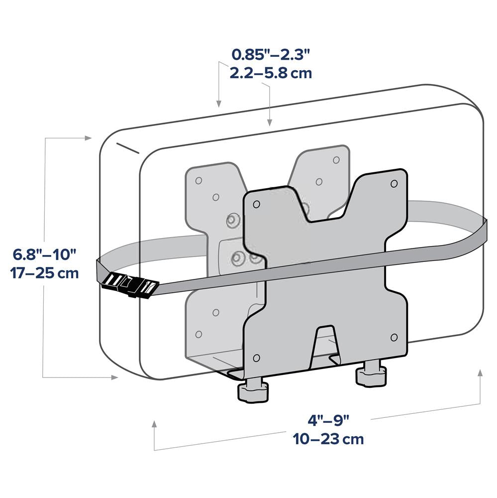 Ergotron Desk-Mounted CPU Holder Black - 80-107-200 Mounting Kit Ergotron