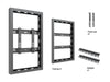 Multibrackets M Pro Series Enclosure 32" Wall Slim Small Black Signage Display Enclosures Multibrackets