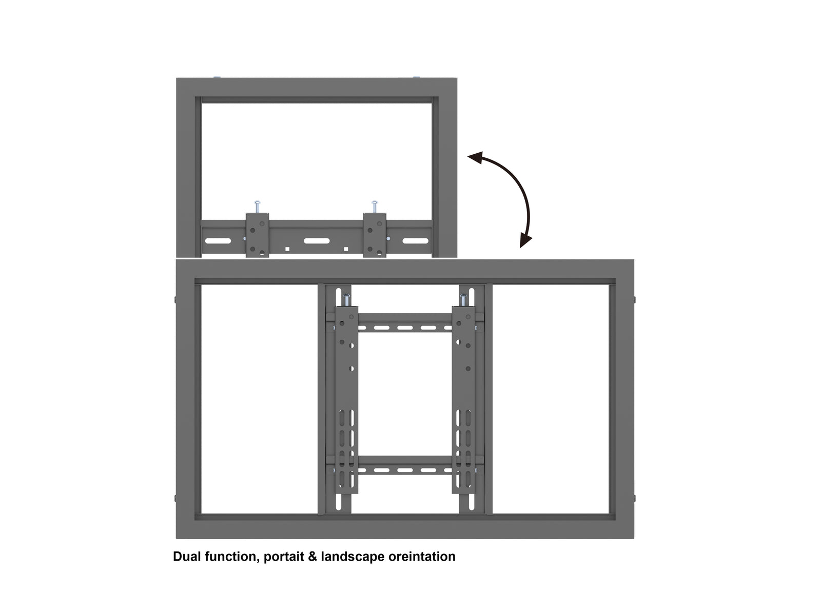 Multibrackets M Pro Series Enclosure 32" Wall Slim Small Black Signage Display Enclosures Multibrackets