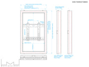Multibrackets M Pro Series Enclosure 32" Wall Slim Small Black Signage Display Enclosures Multibrackets