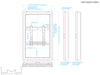 Multibrackets M Pro Series Enclosure 32" Wall Slim Small Black Signage Display Enclosures Multibrackets